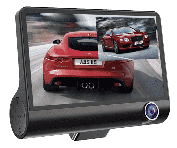 Cámara De Auto Triple Cabina Frente Y Reversa Fullhd Camara 11