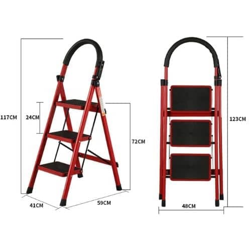 Escalera 3 Escalones Plegable Antideslizante 1