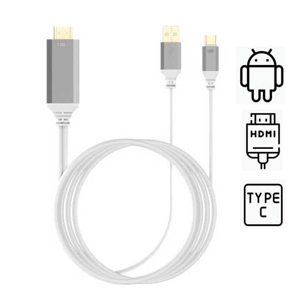 Cable Adaptador Tipo C A Hdmi Para Tv 4k 1080p