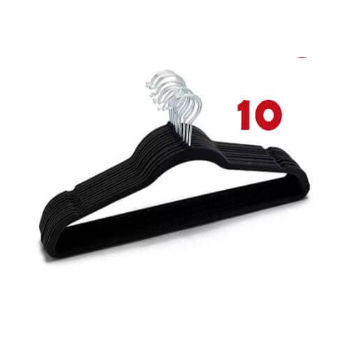 Perchas De Terciopelo Antideslizante Pack 10