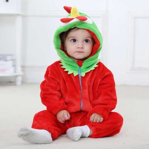 Pijama Enterito Gallo Abrigado Bebe Mameluco