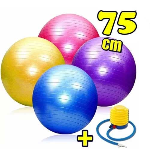 Pelota de Yoga Gimnasia 75cm + Inflador