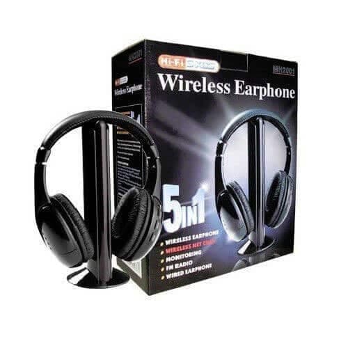 Auriculares Inalambricos ideal para TV Pc 5 en 1