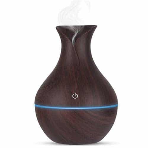 Humidificador 130 Ml Difusor Aromatizador Marron Oscuro