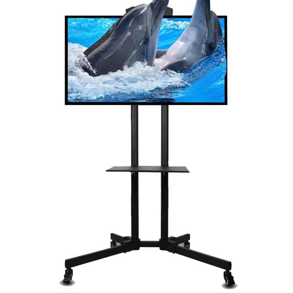 Soporte Tv de Pie con Ruedas y Bandeja 32 a 65 pulgadas