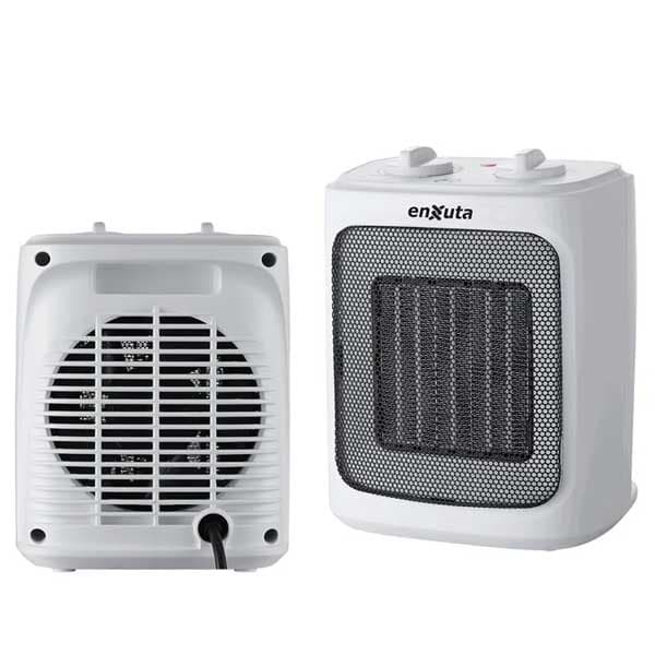 Caloventilador Enxuta 2000W con Termostato y Protección Antivuelco