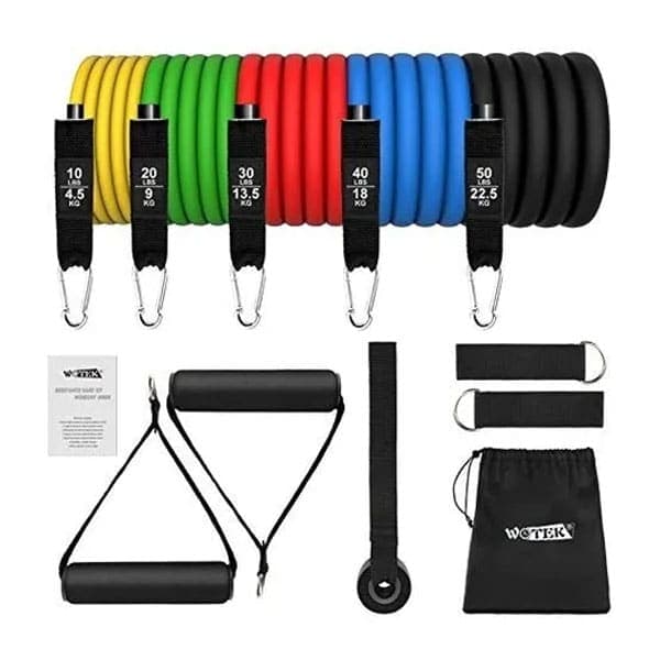 Set De 5 Bandas Elásticas Para Entrenamiento De Resistencia