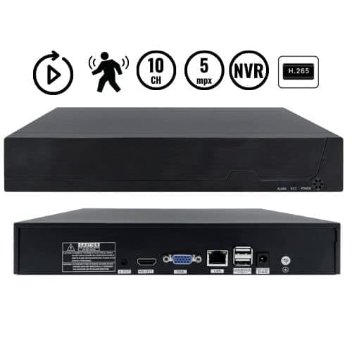 Nvr 10 Canales 5 Mpx Purare Technologic Camara Seguridad