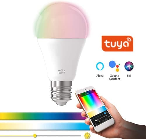 Lámpara Led Wifi 9w Cambia Colores RGB Tuyasmart