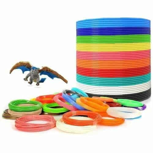 Pack de 10 Filamento Para Impresion 3d Pla 1.75mm 10m Color Variado