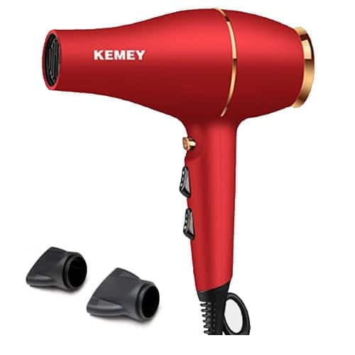 Secador De Pelo Kemei Km-9823 Con 2 Boquillas 3500wp