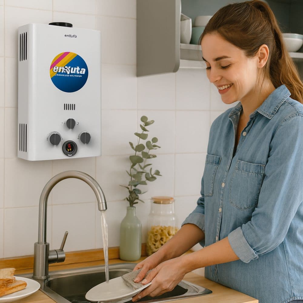 Calentador Instantaneo A Gas Enxuta 6 Litros