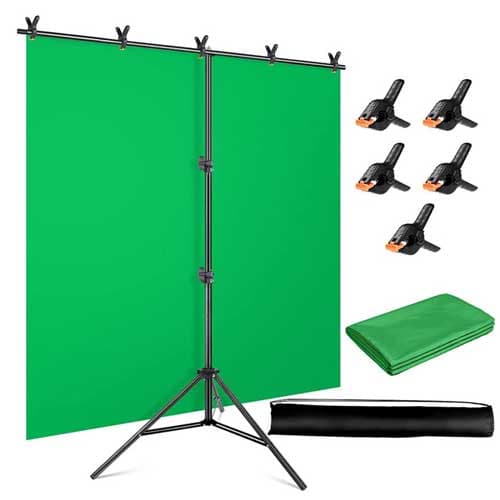 Set Pantalla Verde Fondo Infinito Chroma 2 x 1,5 metros con Tripode