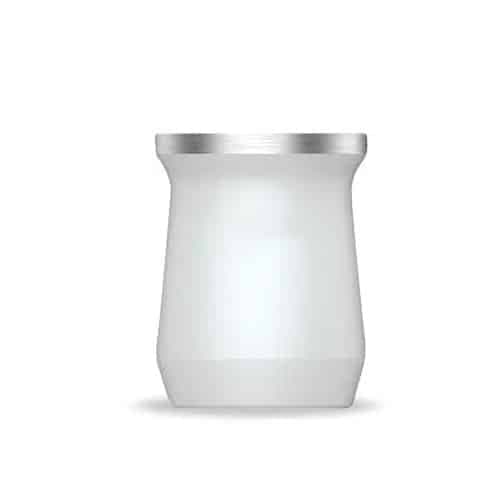 Mate de Acero Inoxidable Blanco Purare Home