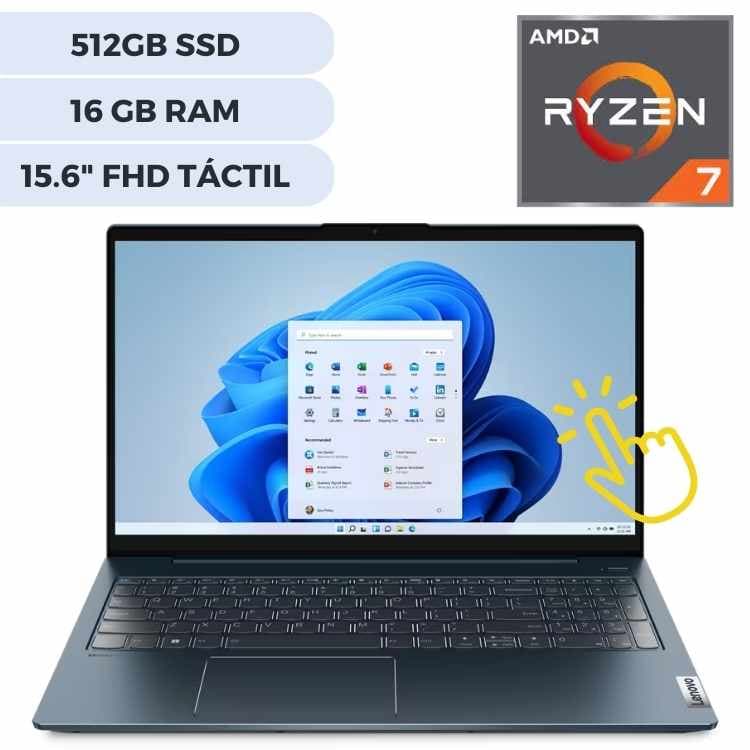 Notebook Lenovo 5 Ryzen™ 7 15.6" (1920x1080) Pantalla Tactil Win11