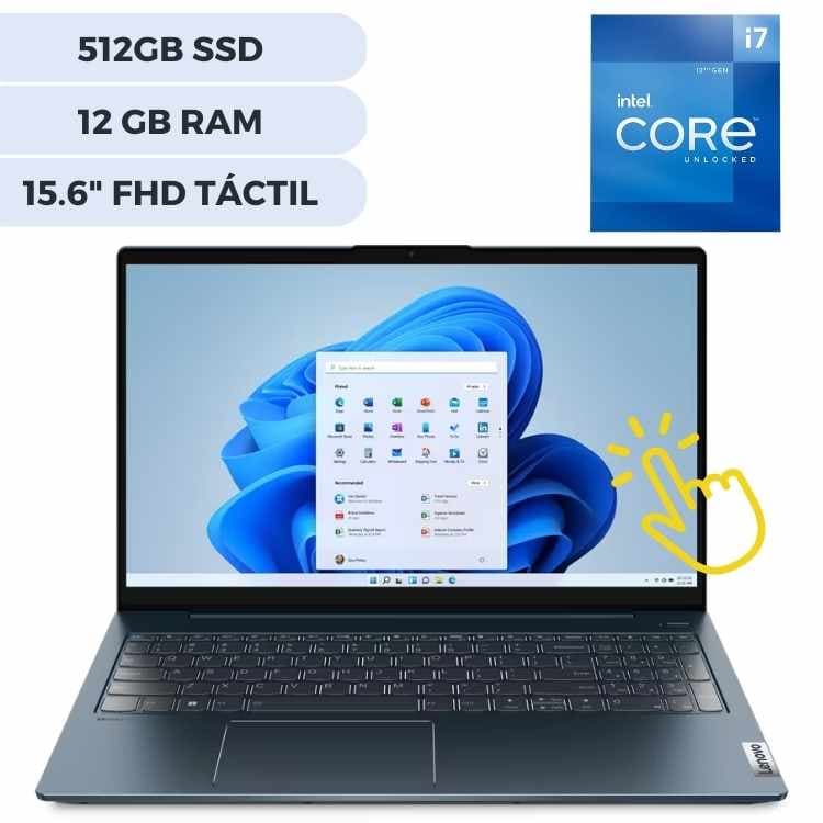 Notebook Lenovo Core I7 12th Gen 15.6´ 12gb 256gb Ssd Touch