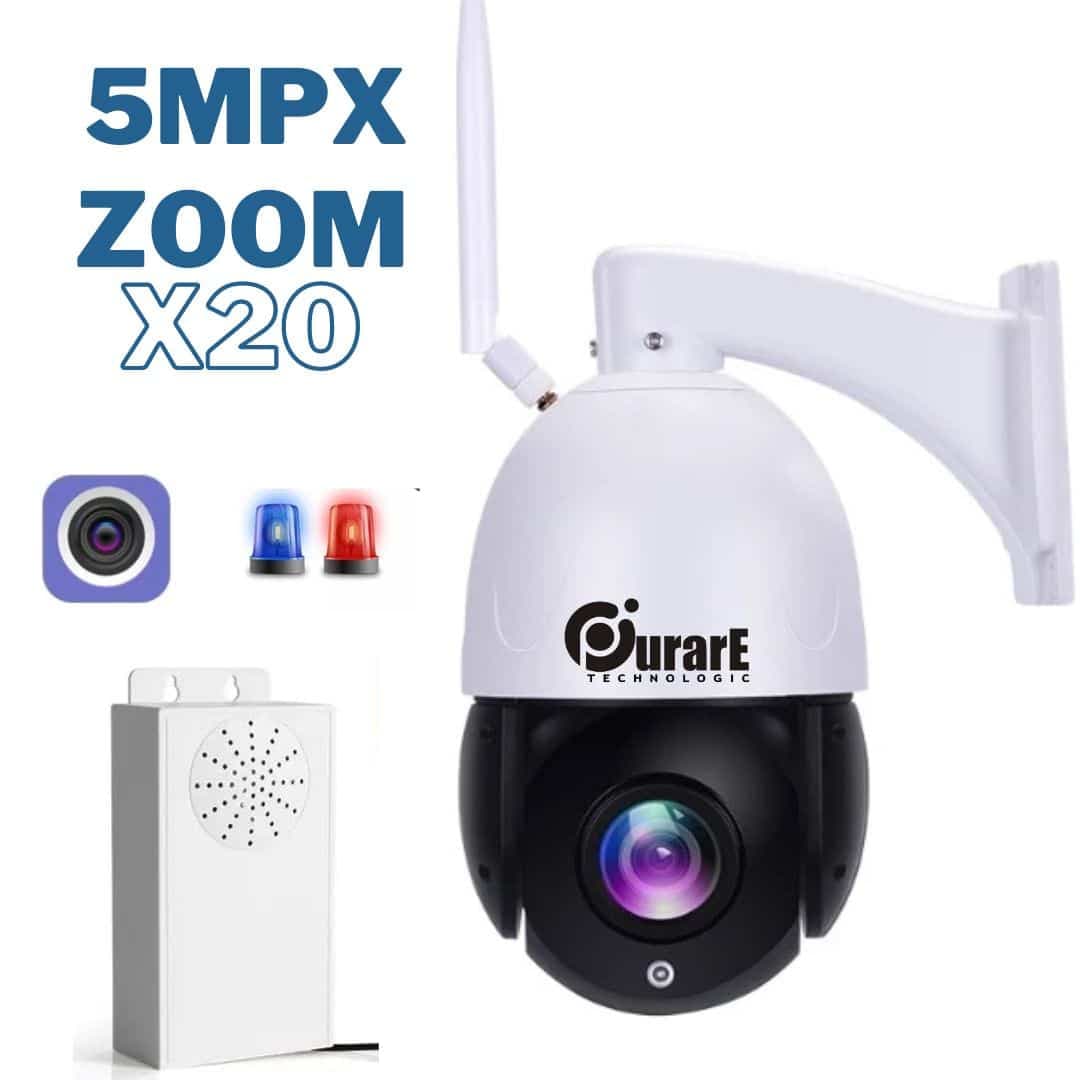 Camara Domo Robotica 5.0 Mpx Exterior Purare Technologic Modelo Hermes