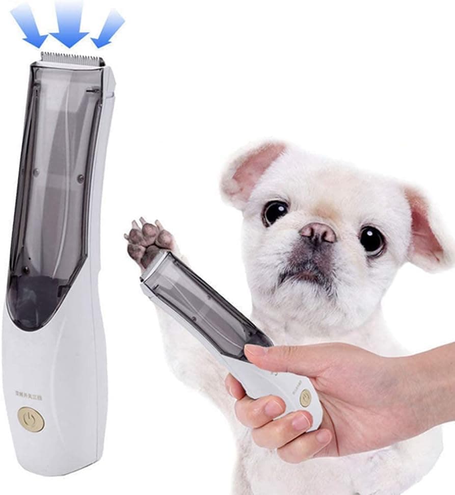 Kit Maquina Corta Pelo Inalambrica Mascota Con Aspiradora