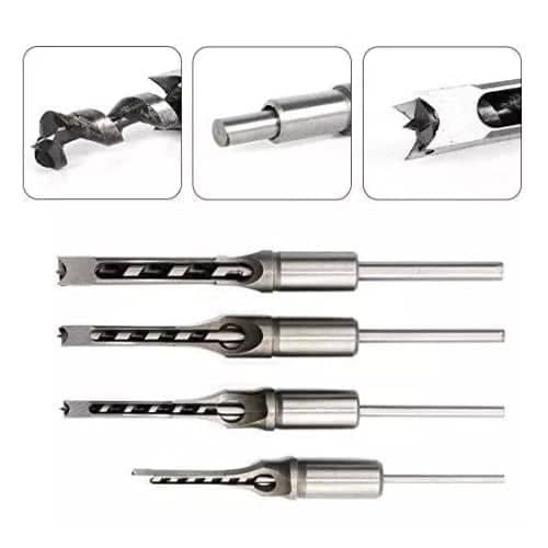 Mecha Broca De Madera Cuadrada Packx4 (6.4 - 8 - 9.5 - 12.7)