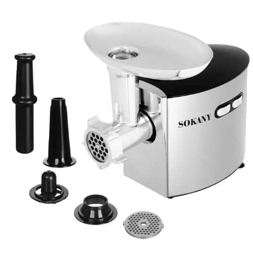 Máquina para Picar Carne de 2500W con Bocas para Embutidos