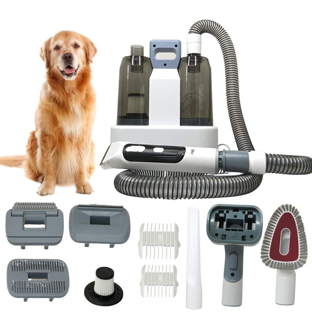 Corta Pelo Mascota Con Aspiradora Secadora Esquiladora 4en1