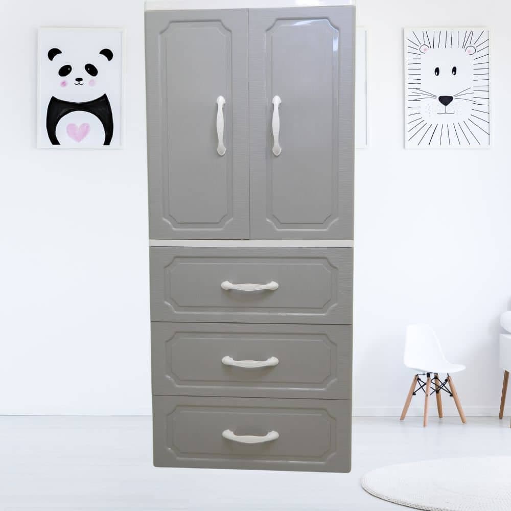 Armario Ropero Cajones Mueble Plástico 156 X 88 X 38cm