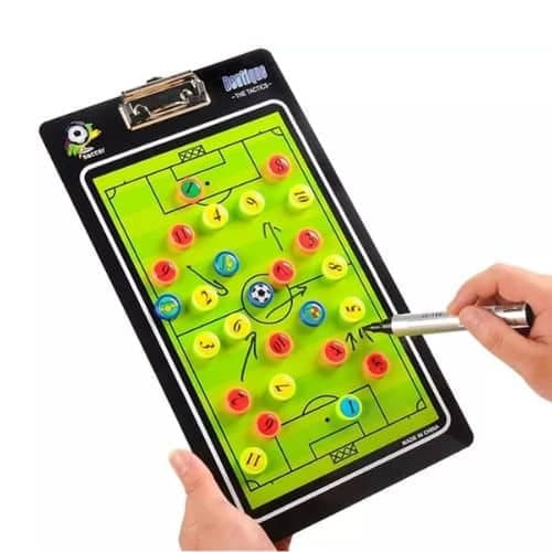 Tablero Magnético De Fútbol Táctico Doble + Imanes + Marcador