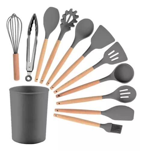 Set De Espatula Cocina Antiadherente 12 Piezas Silicona