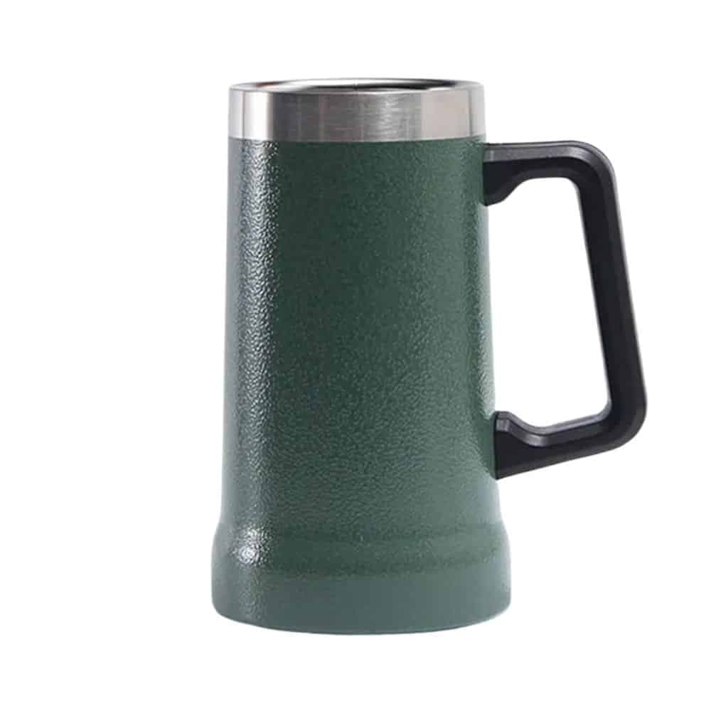 Jarra De Cerveza Pared Acero Inoxidable 700ml Con Asa