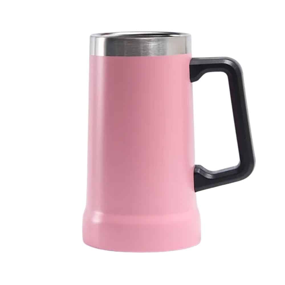 Jarra De Cerveza Pared Acero Inoxidable 700ml Con Asa