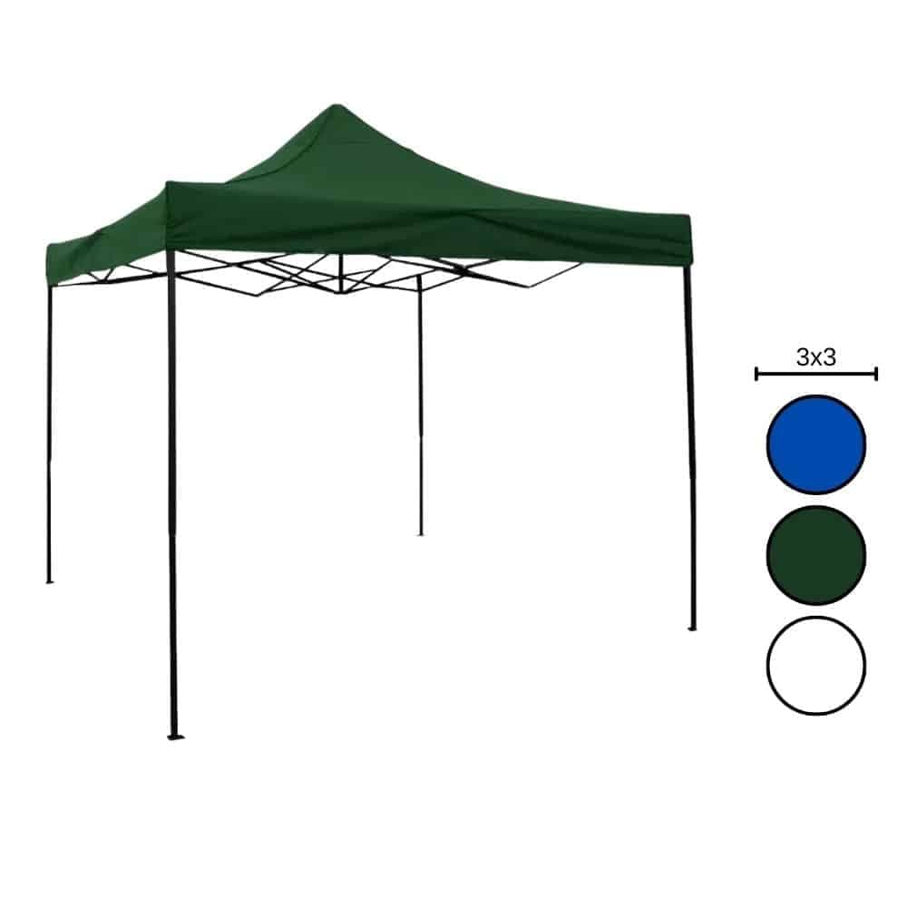 Gazebo Plegable 3mx3m Impermeable Portatil Proteccion Uv