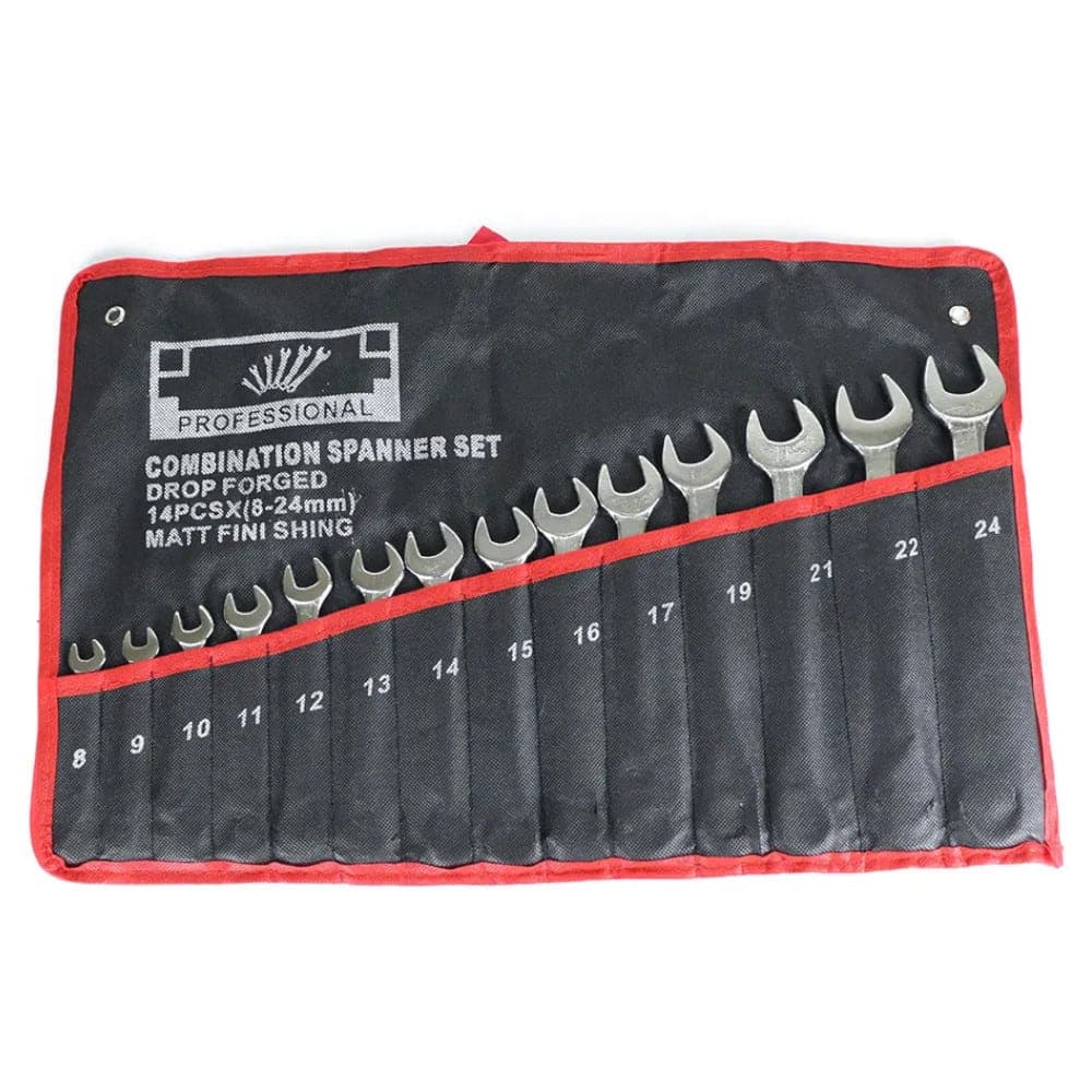 Juego De 14 Llaves Combinadas De Trinquete 8-24mm