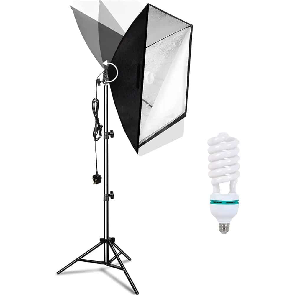 Lampara Fotografía Profesional Cabezal Y Altura Ajustable