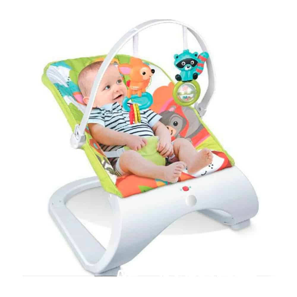 Mecedora Para Bebes Portable con Movimiento y Sonido Verde