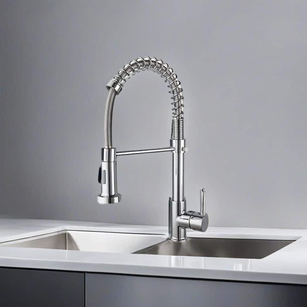 Grifo Monocomando 360º Para Cocina Baño Acero Inoxidable