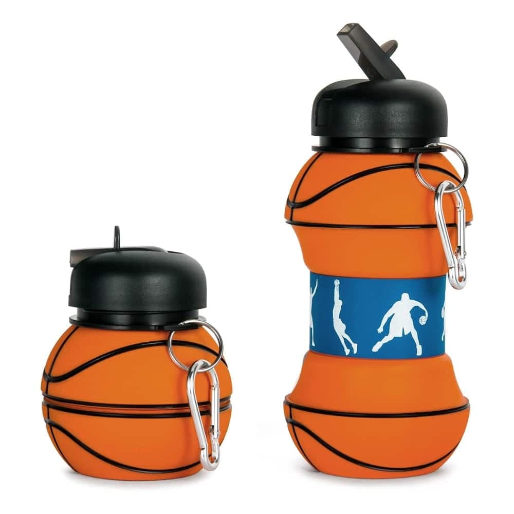 Botella Plegable Deportiva Caramañola Basketball 550ml