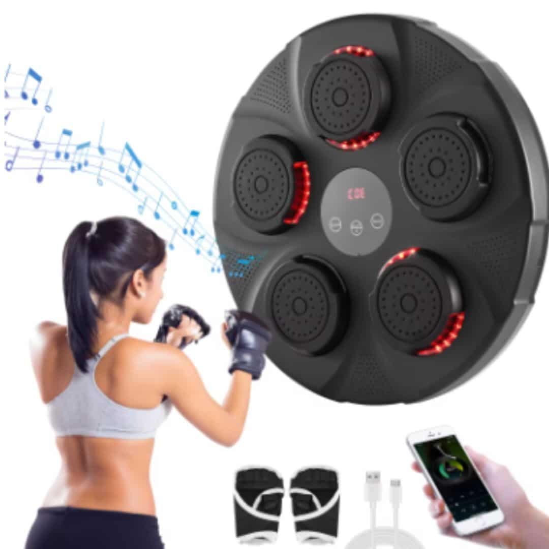Simulador De Boxeo Pro Bluetooth Música con Guantes de Regalo