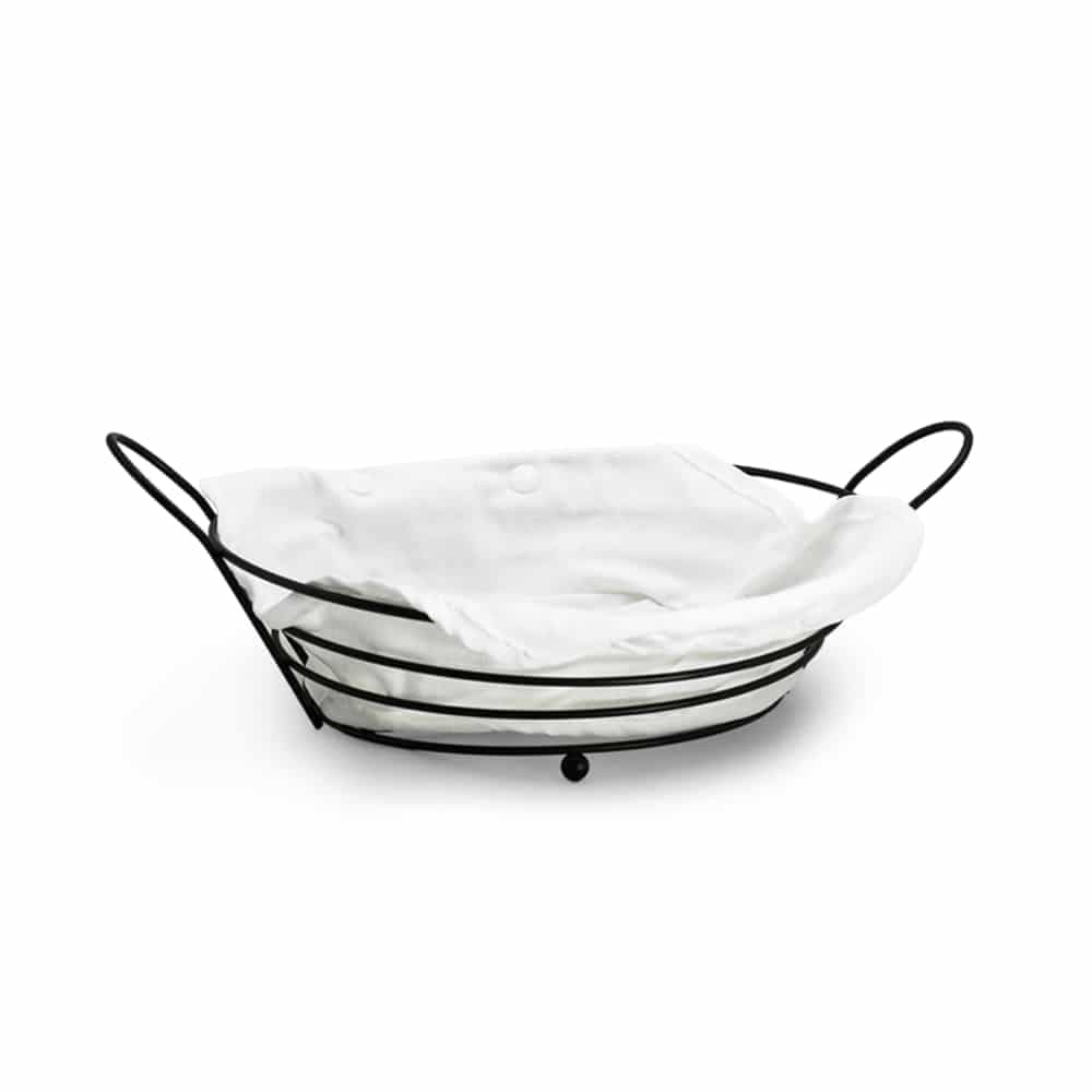 Panera Redonda De Metal 25cm Con Funda