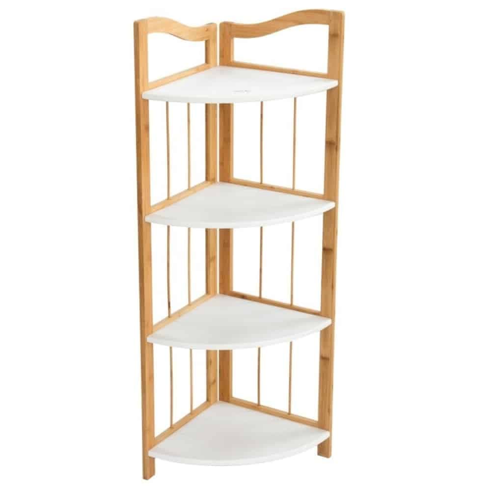 Mueble Esquinero de 4 estantes Bambu
