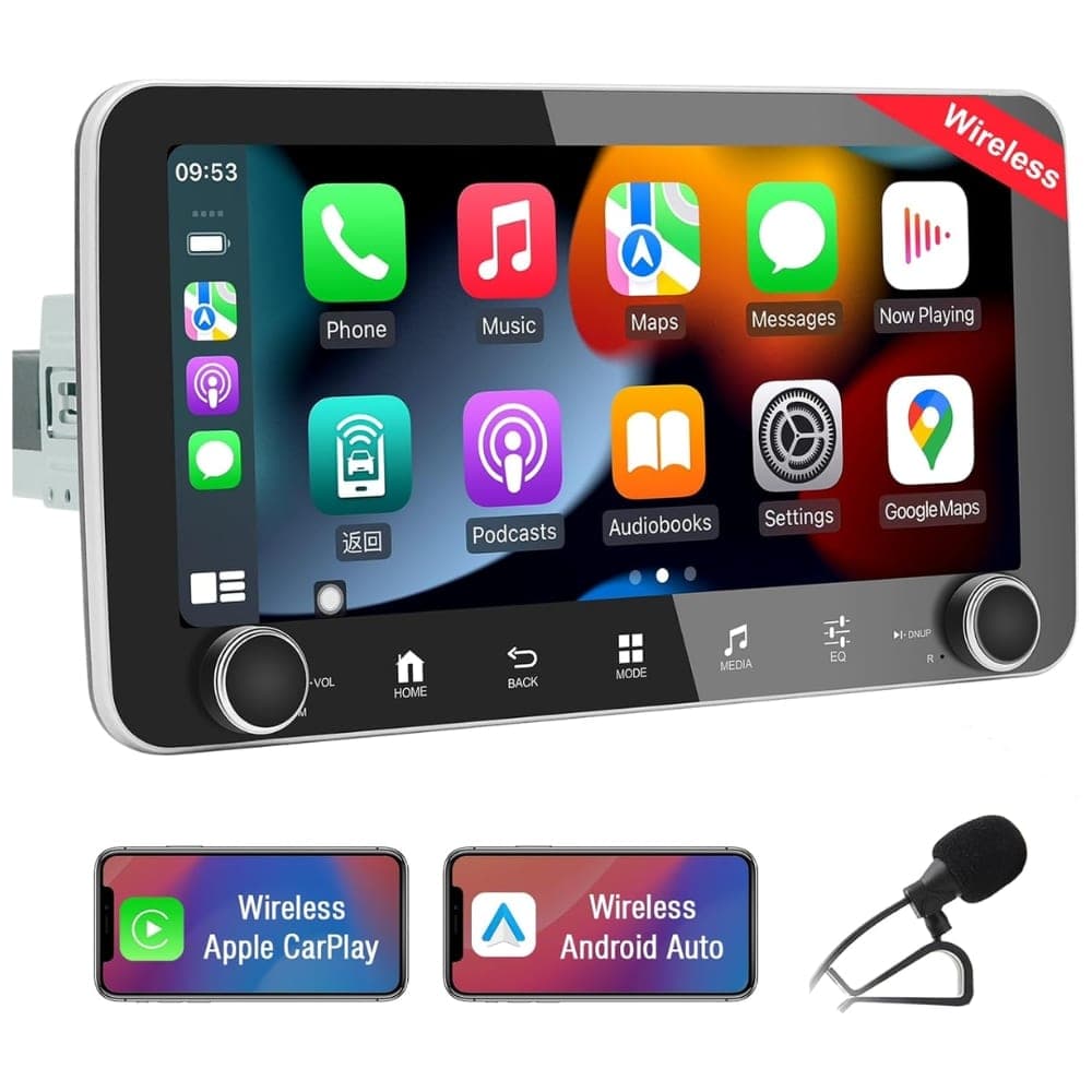 Radio Para Auto 10.33 Pulgadas Android Carplay Con Pantalla Tactil Bluetooth Gps Wifi Usb Y Camara Reversa