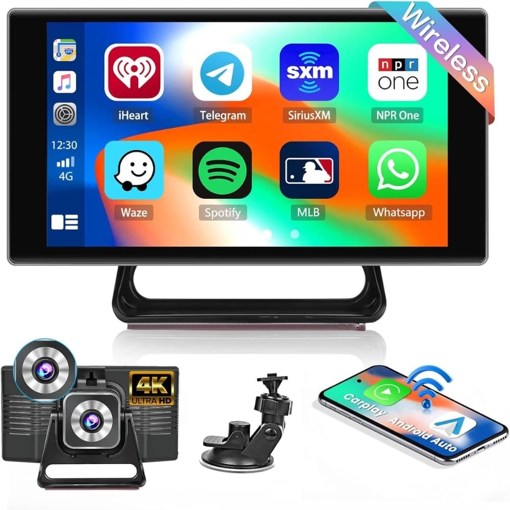 Camara Portatil CarPlay 4K Android Auto 5" Bluetooth GPS Waze