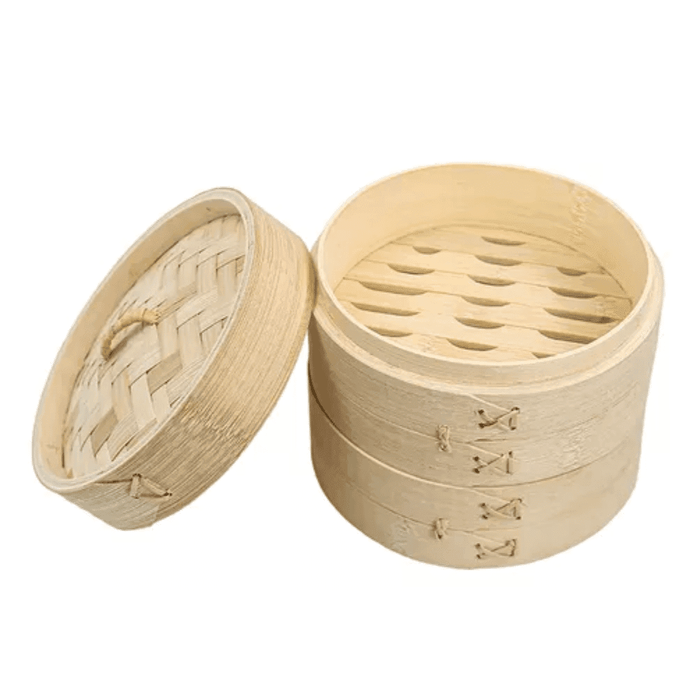 Vaporera De Bamboo Para Cocinar Al Vapor De 5 Pisos