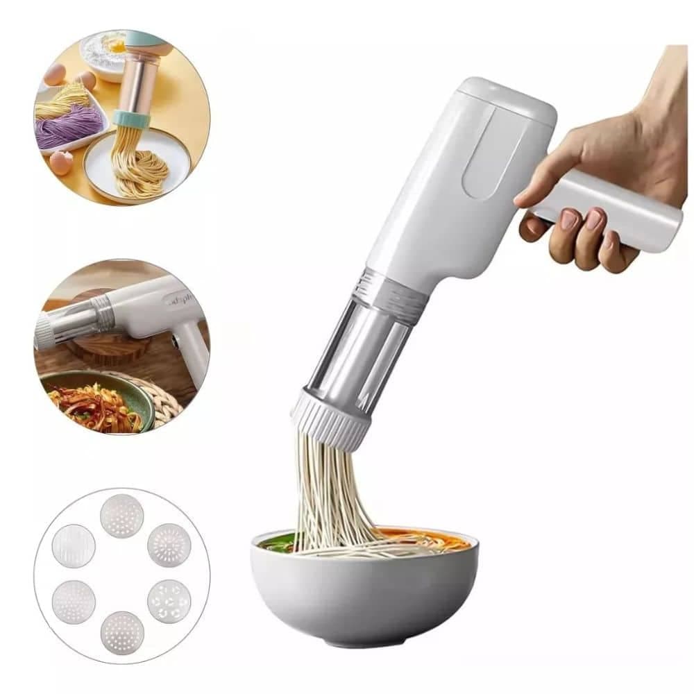 Fábrica De Máquina Pasta Fideos Usb Con 5 Moldes Y Accesorios