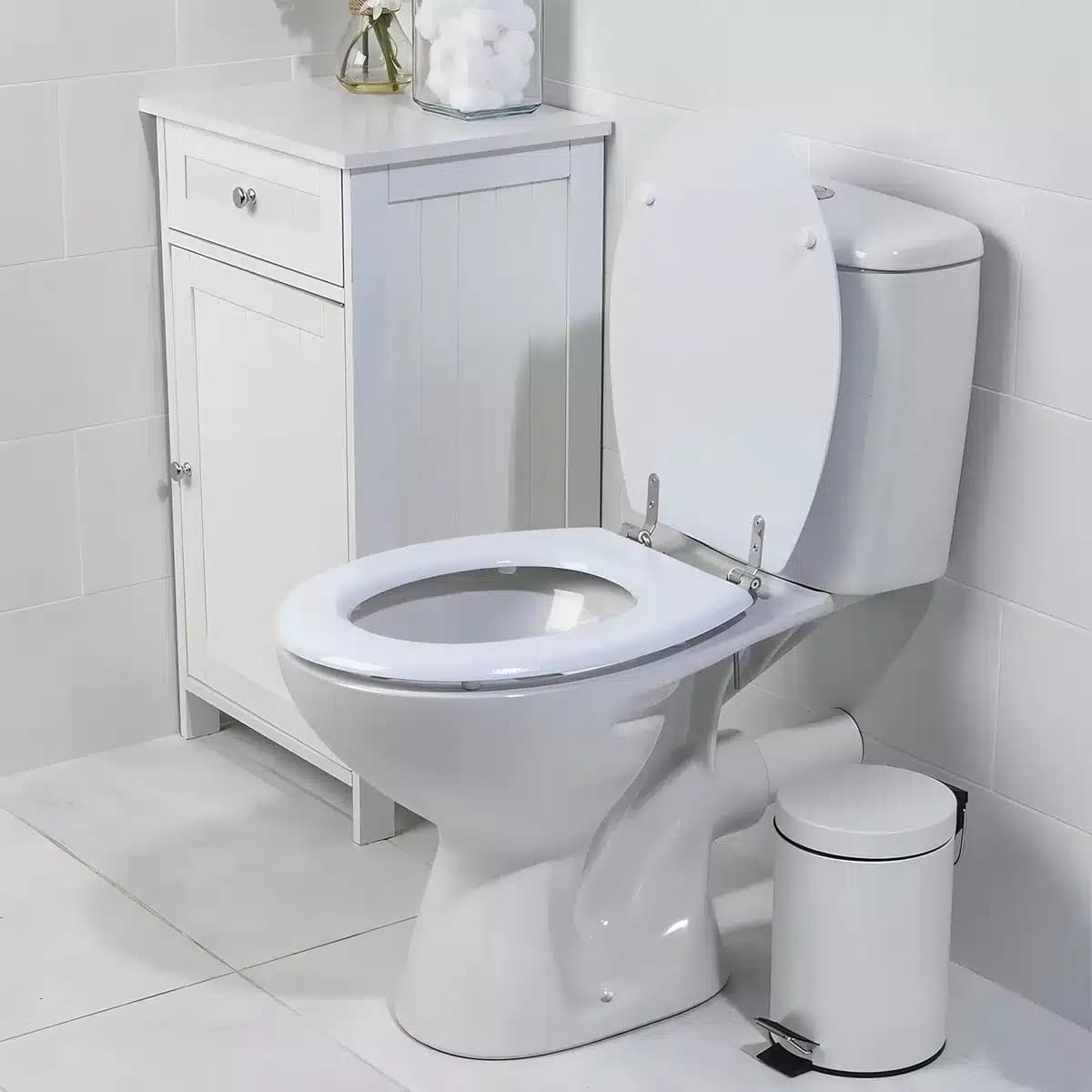 Tapa Para Wáter Inodoro Universal 44 x 37 cm Plástico Baño Confort