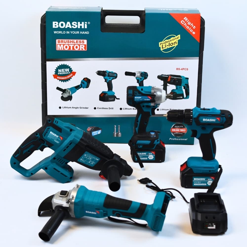 Valija de 4 Herramientas Electricas a Bateria