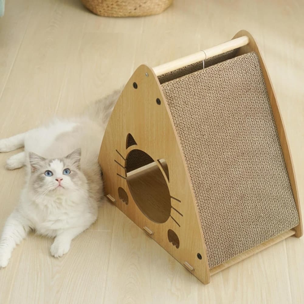 Casa Carpa para Gato con Rascador