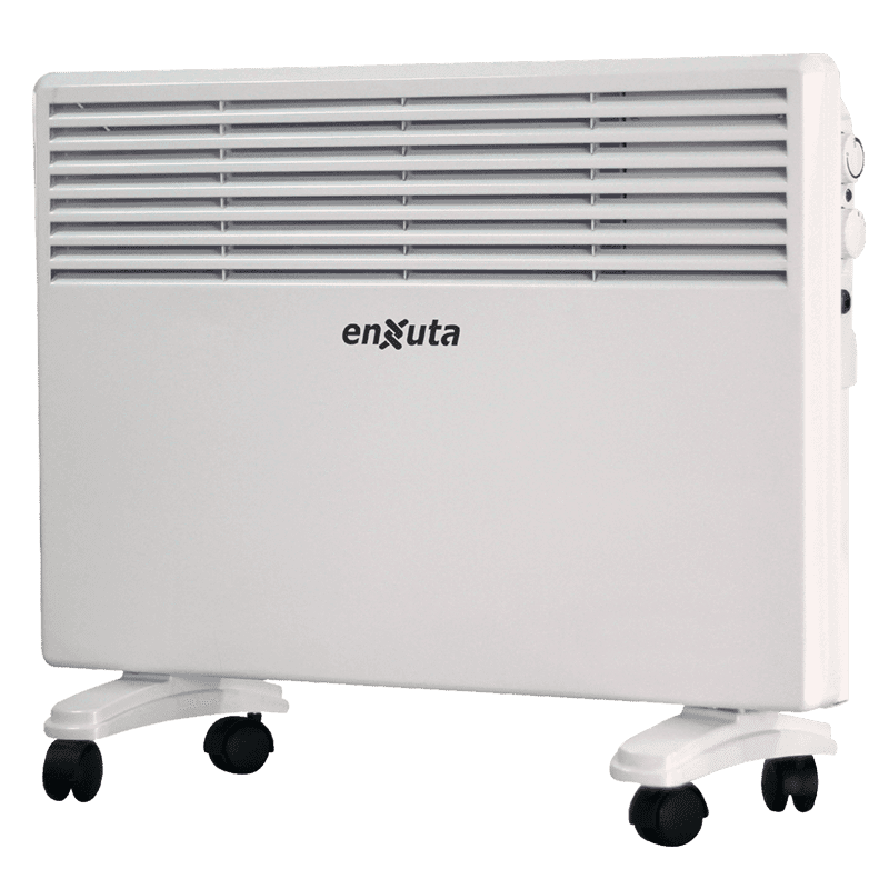 Calefactor Eléctrico 1500W con Termostato y Ruedas – Enxuta