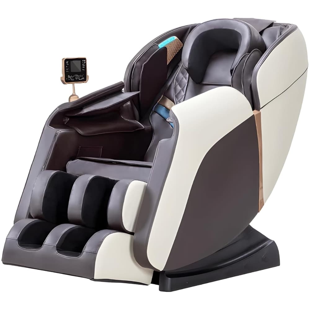 Sillon Masajeador Eléctrico de Lujo con Función Zero Gravity Bluetooth y Masaje de Cuerpo Completo Con 12 Funciones Calor Airbags En Cuero Sintetico de Alta Calidad