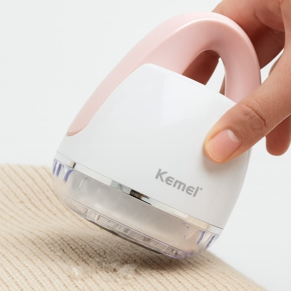 Quitapelusas Recargable Kemei Mango Plegable USB Removedor de Pelusas y Bolitas para Ropa y Hogar Saca Pelusa A Bateria Portatil