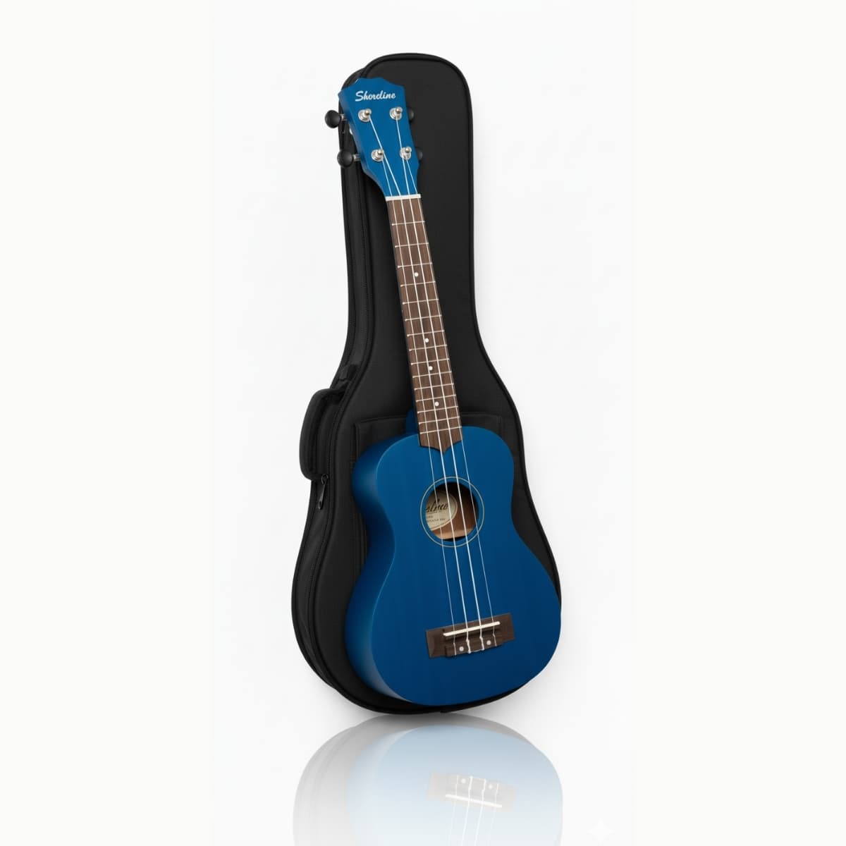 Ukelele Soprano 21 Pulgadas Madera Con Estuche De Regalo 54 color AZUL